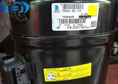China 220-240V 1PH 50Hz Refrigeration Compressor TYA2446ZKS with 525.3 cc Oil Charge and Hermetic Piston Design for sale