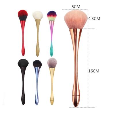 China Luxury Fibrous Hair Makeup Brushes 1PCS For Facial Makeup Gold Blush Brush Factory Brush Make Up Set for sale