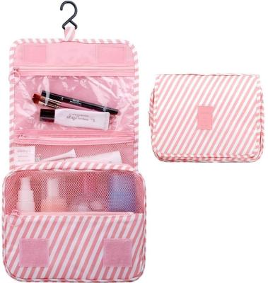 China Fashion Hot Selling Wholesale Ladies Travel Cosmetic Nylon Organizer Bag For Rose Makeup Brush For Cosmetics Equipment for sale