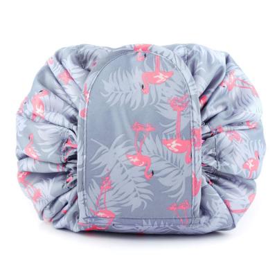 China Lazy Portable Organizer Travel Toiletry Large Capacity Drawstring Cosmetic Case Makeup Bag Eco-friendly Hot Magic Wash Bag for sale