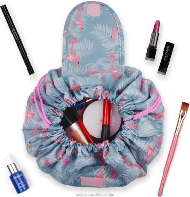 China Large Cosmetic Bags Drawstring Cosmetic Case Lazy Portable Organizer Travel Toiletry Eco-friendly Hot Magic Wash Bag for sale