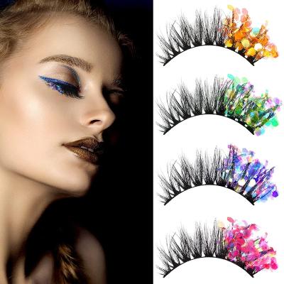 China Mostcos Natural Fashion Loop False Eyelashes Fluorescent Strip Lashes Customized False Eyelashes and Tools High Quality Lashes Wholesale for sale