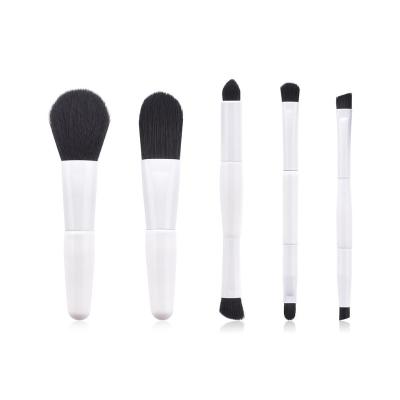 China Angular Blush 2020 Good Quality Makeup Brush Custom Logo Print Professional Makeup Brush High End White for sale