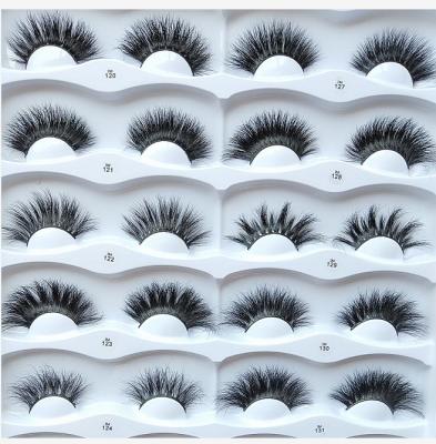 China Hot Sale Top Quality3D Thick 25mm Mink Eyelashes Vendor Cruelty Free 100% Real Mink Strip Eyelash for sale