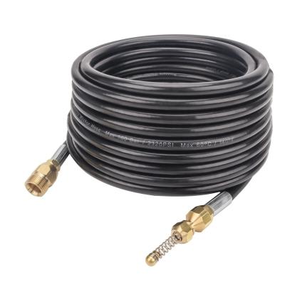 China Car Wash 10~20 Meters High Pressure Seal Sewer Drain Water Hose Sewer Jetter Hose Kit M22-Male Thread Cleaning Connector for sale