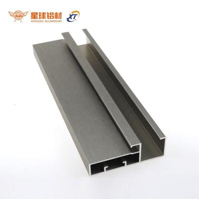 China Foshan Modern Factory Customized Frame Anodizing Aluminum Profile For Cabinet Showcase Sideboard Aluminum Profile / Drawer Handle for sale