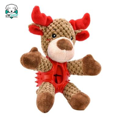 China Viable Christmas Corduroy Dog Toy For Clean Snack Toy Dog Accessories Small Large Yorkshire Dog Plush Pet Puppy Chew Squeaky Tooth for sale