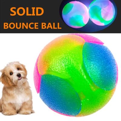 China Viable Dog Toy Light Squeak Soccer Ball Pet Ball Clean Dental Teeth And Stick Health For Your Pet LED Flashing Healthy Interactive Toys for sale