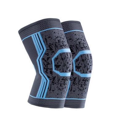 China 2022 HOT Selling Adult Sports Patella Elastic Silicone Knee Knee Pads Left Knitted Breathable Knee Pad for sale