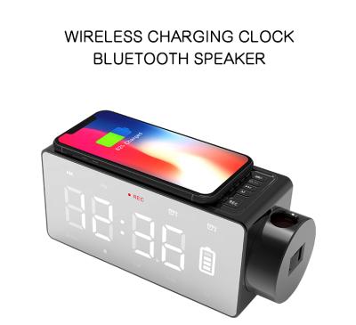 China Blue Tooth Wireless Charging Wireless Speaker with Clock Projection (S91S) for sale