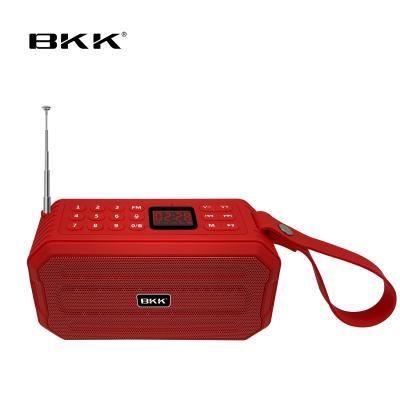 China Digital Display FM Digital Design Factory Direct Selling Bluetooth Classic Radio Portable Speaker With Headset (J62) for sale