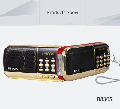 China China Factory PORTABLE Mini Music Player USB Radio Speaker with Memory Card (B836S) for sale