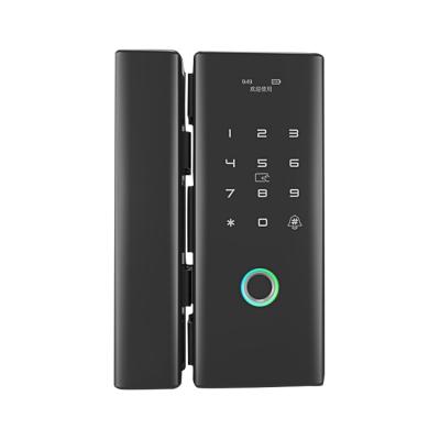 China Tuya APP Fingerprint Lock Password Card FO Fingerprint Door Lock Digital Door Opener RFID Smart Electric Biometric Security Glass Door FO for sale