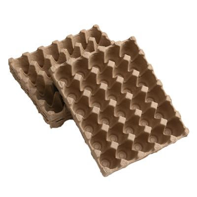 China Custom 8 12 30 holes environmental protection factory price egg paper pulp fiber egg carton molded egg tray for sale