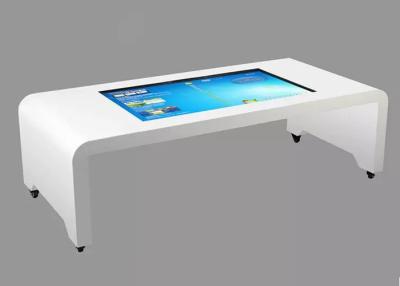 China Moveable HD LED Interactive Multi Touch Table IR Touch Screen 55 inch For Lobby for sale