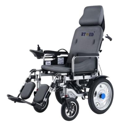 China Electric Wheelchair Cushion With PU Dly Seat Painting OEM Electric Powder Steel Folding Material Therapy for sale