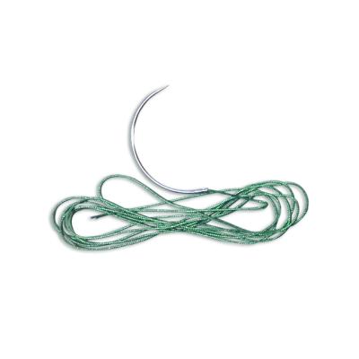 China Non-absorbable Operation Polyester Suture Needles Braided / Green / USP 6-0 5-0 4-0 3-0 2-0 #1 #2 #3 #4 for sale