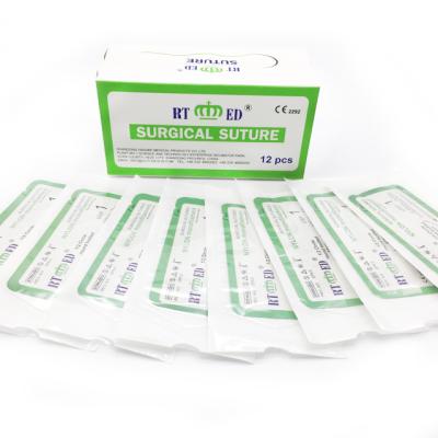 China Nylon Suture Monofilament Suture With Needle , Disposable Medical Surgical Sutures Polyamide for sale