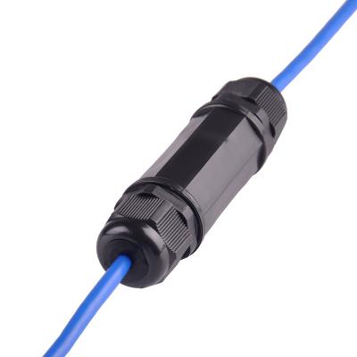 China Power RJ45 Ethernet connector network cable connector cat5e cat6 8p8c cable addon rj45 waterproof pass through connector for sale