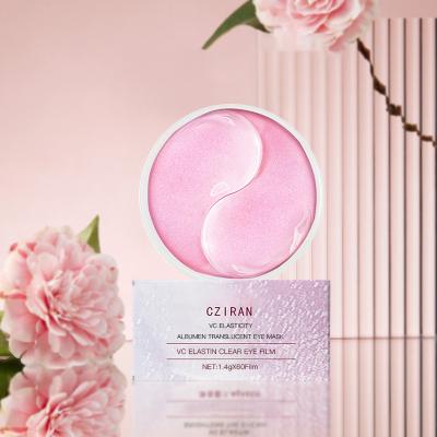 China Anti Wrinkle Remove Dark Circle Algae All Natural Collagen Herb Under Eye Cooling Hydrogel Patches Sleep Correction Eye Mask Gel Pads for sale