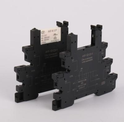 China 6A 24V Relay Sealed Slim Mount On Screw Socket 41F-1Z-C2 With LED Manufacturer Of Slim Relay Socket for sale