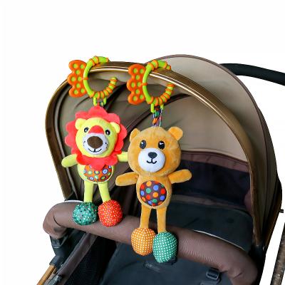 China Eco-Friendly Baby Ratchets Soft Educational Toys For Stroller Mobile Crib Stuffed Animals Musical Kids For Infant Toy For 0 12 Months for sale