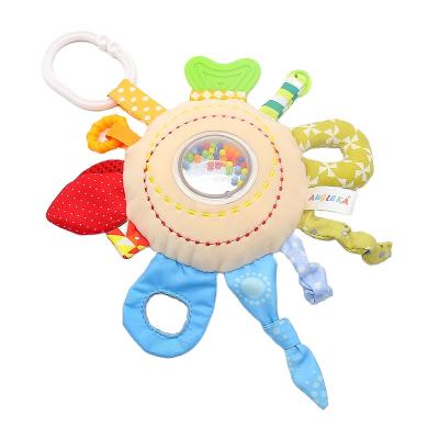 China Baby Eco-Friendly Material Toys Hanging Stuffed Toy Rattle Lovely Cartoon Animal Bell Stroller Accessories Newborn Baby Toys for sale