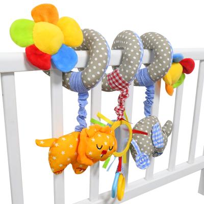 China AUGLEKA First Education Baby Toys 0-12 Months Mobile Bed Bell Ratchets Newborns Educational Car Seat Hanging Crib Infant Toy for sale