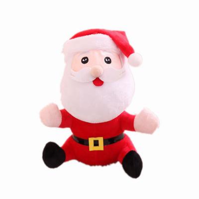 China AUGLEKA 2022 Christmas Gift Eco-friendly Little Bear Snowman Red Santa Claus Stuffed Plush Toys for sale