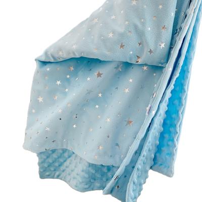 China Wholesale AUGLEKA Anti-Pull Plush Kids Blanket Ultra Soft Double Layer Dotted Backing Baby Blanket Manufacturers Flannel Fleece for sale