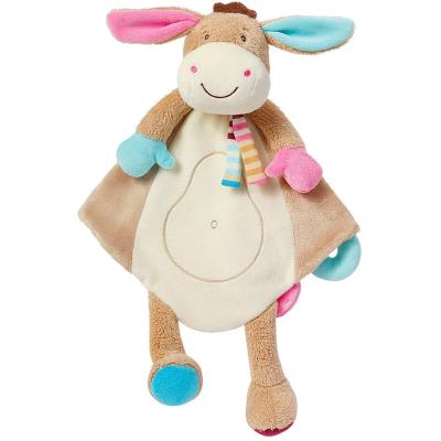 China Wholesale Donkey Plush Soft Parent-child Interaction Calming Toys AUGLEKA Relieving Calming Towel Baby Sleep Quilt for sale