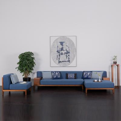 China Sofa Solid Wooden Chinese Sectional Living Room Sofa Furniture Set for sale