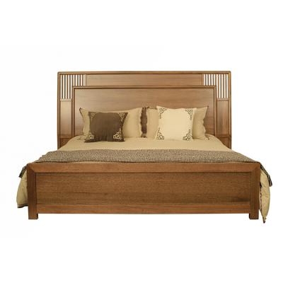 China Simple Design Eco - Friendly Wooden Double Bed Designs Wooden Furniture for sale