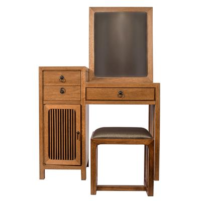 China 2020 new solid wood bedroom furniture dressing table with modern mirror makeup dressing table dresser for sale