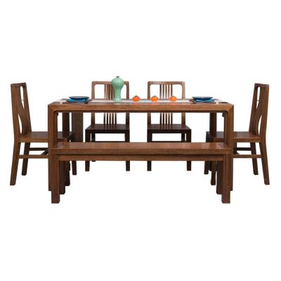 China dining room solid wooden wooden tables and chair furniture set/restaurant furniture for sale