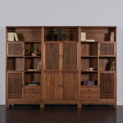 China Chinese Living Room Solid Wood Simple Solid Wood Bookcase for sale