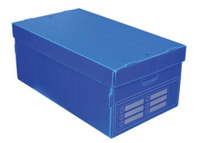 China Corrugated Plastic File Box With Divider for sale