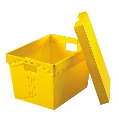 China Foldable PP Plastic Corrugated ESD Tote Box Conductive Antistatic for sale