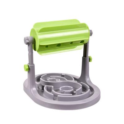 China Sustainable New Fashion Design Amazon Feeder Adjustable Multicolor Drum Leakable Pet Bowl for sale