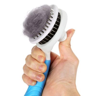 China Sustainable Cat Grooming Brush Self Cleaning Groomer Brushes for Dogs Cats Pet Finger Brush for sale