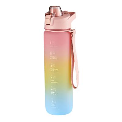 China New Fashion Viable Hot Selling Multicolor Portable Plastic Outside Sports Bottle for sale