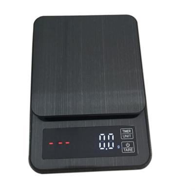 China Weight Measuring 2021 New Design 0.1G Household Hand Brew Coffee Smart Scale Hot Sale Kitchen Stainless Steel Border Platform for sale