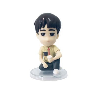 China Cartoon Toy Cute Dog Anime Vinyl Toy Figurine Action Figure Decoration Mini Figures Custom Plastic Figure for sale