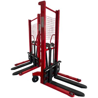 China High Quality Safety Easy Operation Convenience 0.5 Ton Hand Stacker Truck Hydraulic Manual Forklifts For Material Handling for sale