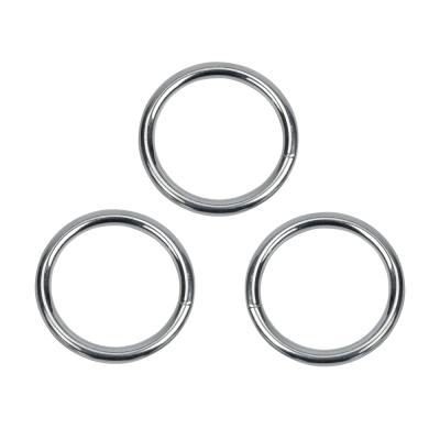 China Normal Iron ON-775 Steel With Lowest Price 7mm Welded O Ring BLACK Nickel Plated Metal for sale