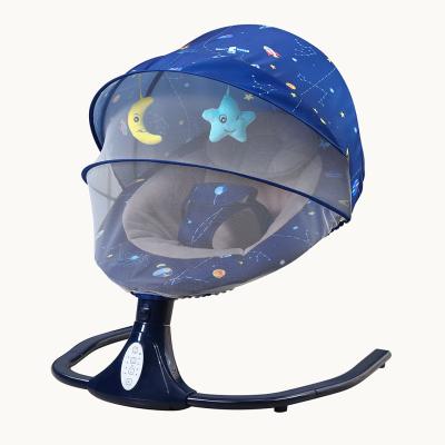 China Modern Vibration Crib Dining Baby Automatic Musical Electric Swing Bouncer&Bluetooth Rocker Quality Chair Music Swing Infant Crib B for sale