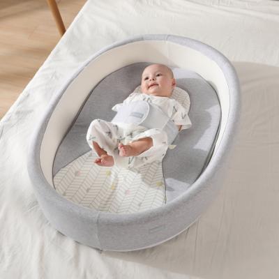 China Portable Chocchick 100% Cotton Cot Portable Infant Sofa Foldable Anti Scare Baby Sleep Cosleeping Nest With Mosquito Nest for sale