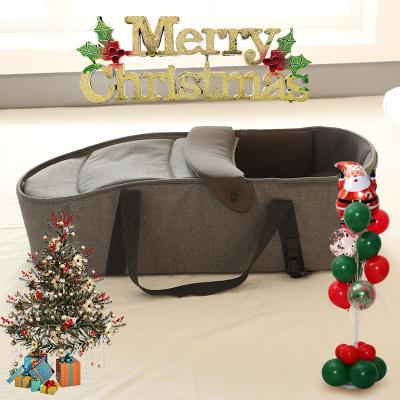 China Portable Carry Organic Portable Baby Sleeping Nest Cuddle Bag Hutch Bag Travel Peaceful Cotton Cradle for sale