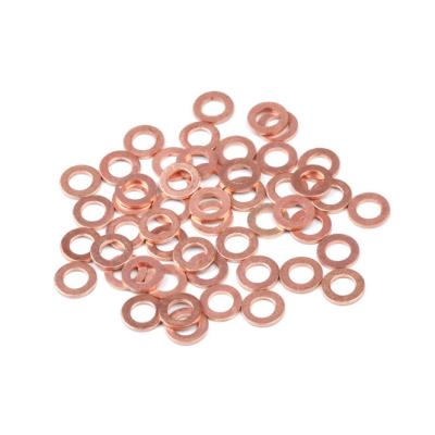 China Door and Window Seams 200 Pcs Assorted Copper Gaskets, Flat Gaskets Kit, 9 Sizes Sealing Ring Washers Assortment Set, Single Gaskets with Storage Box (M for sale