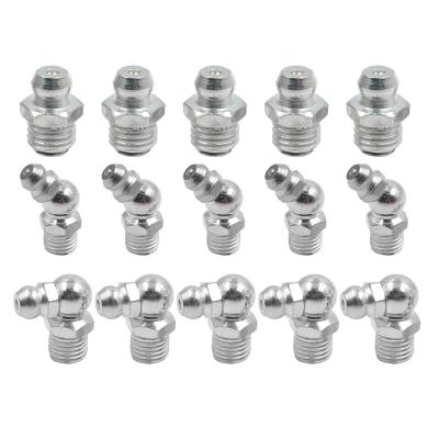 China Industrial Use 110PCS Steel Zerk Grease Nipple Fittings Assortment Kit, Straight, 90-Degree, 45-Degree Angled (M6, M8, M10) for sale